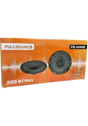 Fullsound Fs-1640d 200w 16cm Coaxıel Speaker Oto Hoparlör 2li Set