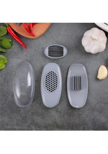 2'si 1 Arada Sarımsak Doğrama Cihazı, Çift Fonksiyonlu Sarımsak K Çok Renkli