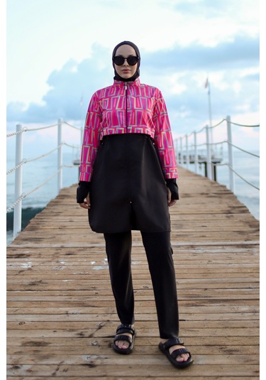 Tam Kapalı Tesettür Mayo Hale R2504 Hale04