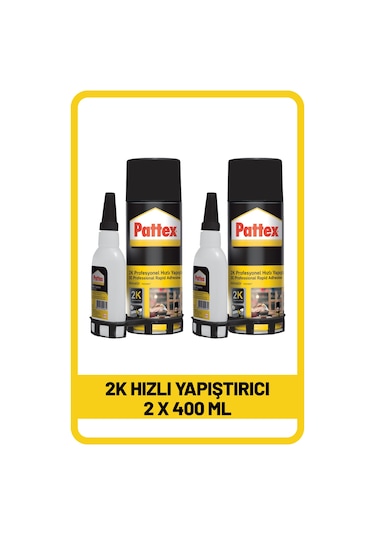 Pattex 2 K Hızlı Yap. 400ml X 2 Adet