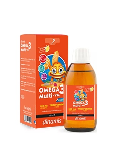 Dinamis Omega 3 Multi-vm İçeren Takviye Edici Gıda Şurup 150 Ml 8