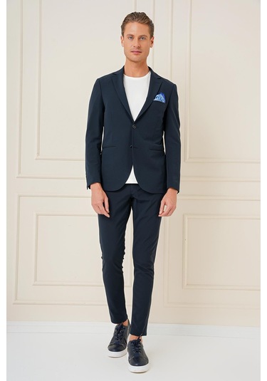 C 680 Slim Fit Lacivert Spor Ceket Lacivert