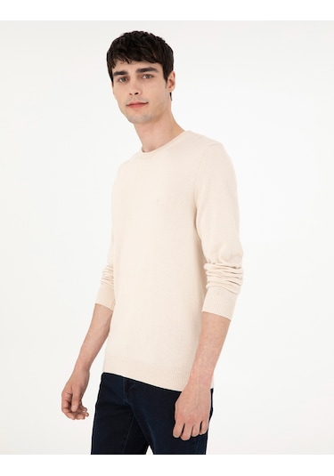 Pierre Cardin Erkek Bej Kazak /triko 50296575-vr011 Bej