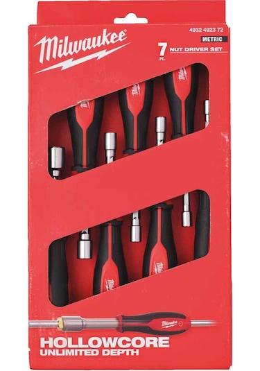 Milwaukee Hollowcore Manyetik Lokma Tornavida Set - 7 Parça 4932492372