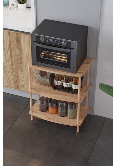 Mutfak Standı Mutfak Rafı Mutfak Bangosu Mikrodalga Dolabı -çam