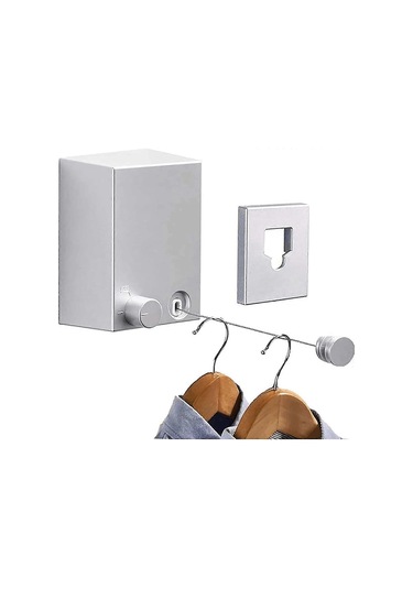 Ganzhoushop 2025 Son Model Geri Çekilebilir Çamaşır İpi, Tel Paslanmaz Çelik Uzatılabilir Çamaşır İpi, Taşınabilir Çok Renkli