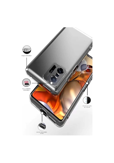 Xiaomi Mi 11T Pro 5G Kapak Kamera Korumalı Süper Silikon Kapak