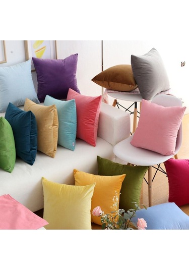 Kare Dekoratif Yastık Kılıfı Kadife Atma Yastık Kılıfları Kanepe Yatak Odası Araba Oturma Odası İçin Mavi Kare Dekoratif Yastık Kılıfı Kadife Atma Yastık Kılıfları Kanepe Yatak Odası Araba Oturma Odası İçin Mavi