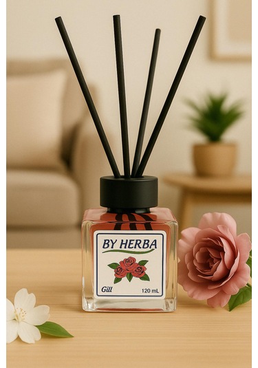By Herba Gül Aromalı Çubuklu Oda Kokusu 120ml
