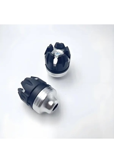 Cloudstore 2 Parça Gümüş Alüminyum Motosiklet Fork Çerçeve Korumaları - Sokak Motosikletleri, Moped Ve Skuterler İçin - Şok Emici Düşmeye Karşı Tekerlek Koruyucu