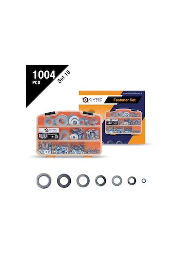 Civtec 1004 Parça 12 Çeşit Din 125 Pul Seti - Takım Çantası Tk-10