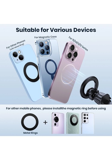 Magsafe Araç Montajı İçin, Araç Hava Firar Telefon Tutucu Dağı 1 Adet