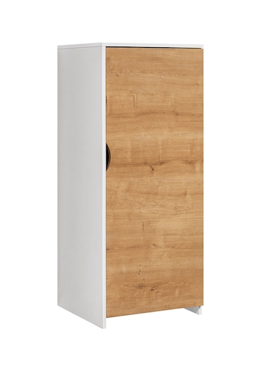 Ranza, Litera Ranza Dolap Çalışma Masası, Beyaz-açık Ceviz 90 X 190 CM
