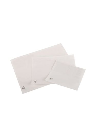 Yapışkanlı Fatura Evrak Cebi, Plastik 19x26 Cm 1000 Adet