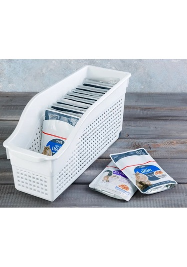 El Casa Tekerlekli Konteyner, 35,5x13x17 Cm, 5,9 L 179993341 Beyaz