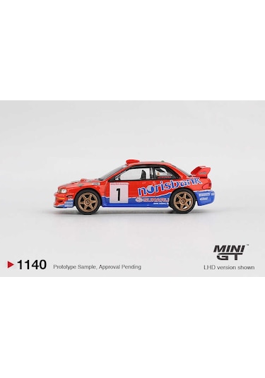 Mini Gt 1/64 1140 Subaru Impreza Wrc97 1 1999 Drm Champion