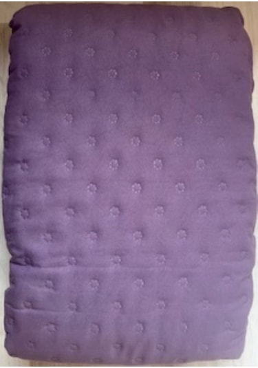 Düz Tek Kişilik Çok Amaçlı Örtü Mürdüm 160 x 220 CM