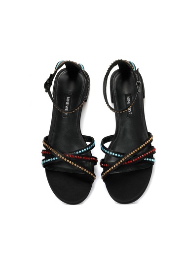 Nine West Nedan 3fx Siyah Kadın Düz Sandalet 000000000101337596 Siyah
