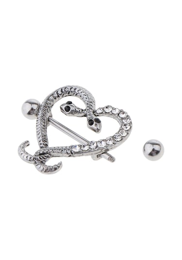 Homyl 1 Çift Göğüs Kalkanı İkiz Yılan Beyaz Beyaz