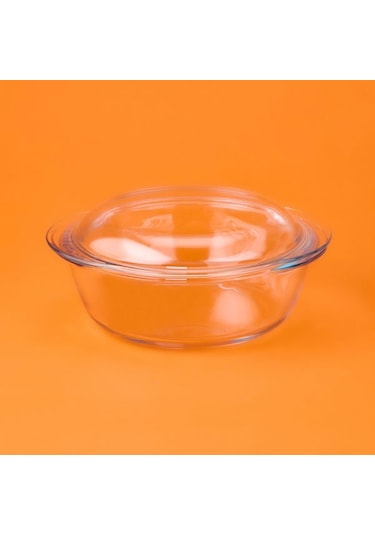 Pyrex Yuvarlak Fırın Kabı - Şeffaf - 3 Lt Şeffaf
