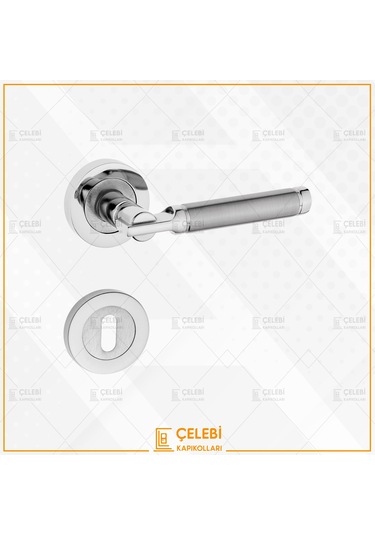 Can Kol Yuvarlak Rozetli Nikel Saten Oda Kapı Kolu