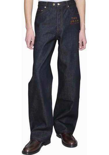 A.p.c X Marc Jacobs Jean Aaron Raw Erkek Denim Pantolon Koyu Mavi