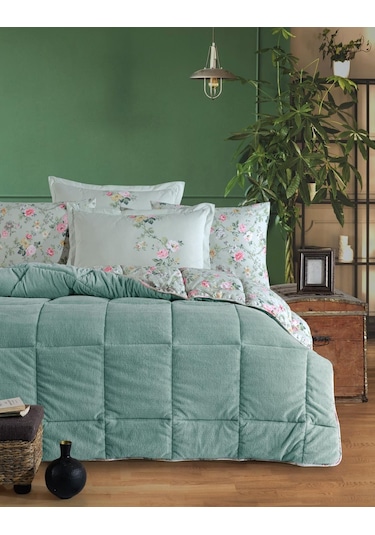 Clasy Wellsoft Çift Kişilik Çift Taraflı Uyku Seti Elara Mint