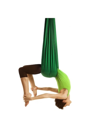 Bundera Yoga Fly Hamağı Yeşil - Tavana Askılı