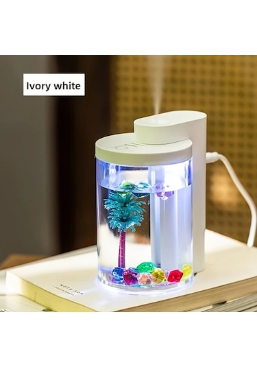 Techbloom 2025 Yeni Mikro Peyzaj Nemlendirici Landscape Style Pink Usb Güçlü Sessiz Esansiyel Yağ Difüzörü Hava Temizleyici Dekor