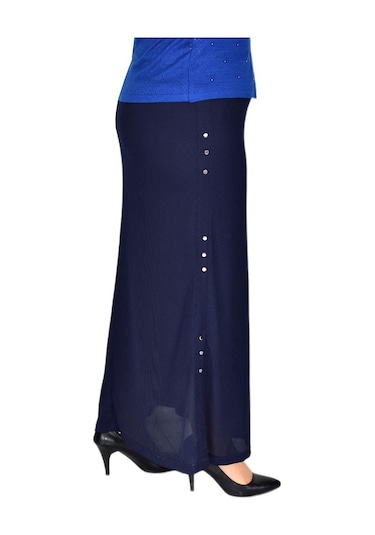 Kadın Lastikli Puntalı Dar Etek Waffle 001