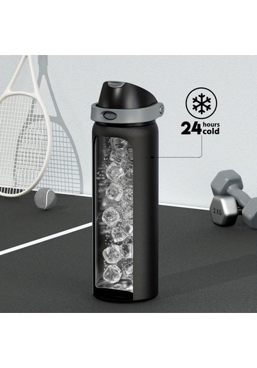 Maxaccess Night - 32 Oz 32oz Çift Taraflı Açılır Kapaklı Su Matarası, 304 Paslanmaz Çelik, Pembe Ve Beyaz, Spor Ve Outdoor Aktivite Gece - 32 Oz