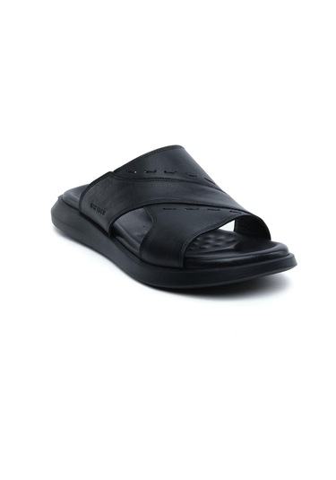 Greyder 64689 Siyah Erkek Hakiki Deri Erkek Terlik-799 Siyah