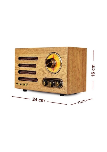 Looptone Dsy-Hr08 Retro Radyo Espresso