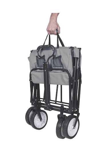 Katlanır 4 Tekerlekli Kamp Plaj Arabası Taşıma  Arabası Aa003