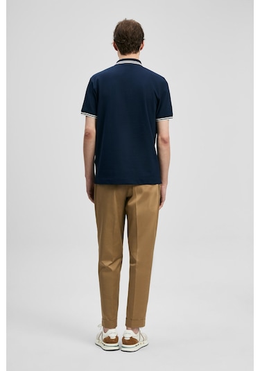 Lufian Erkek Brady Smart Polo T-shirt 111040245 Lacivert