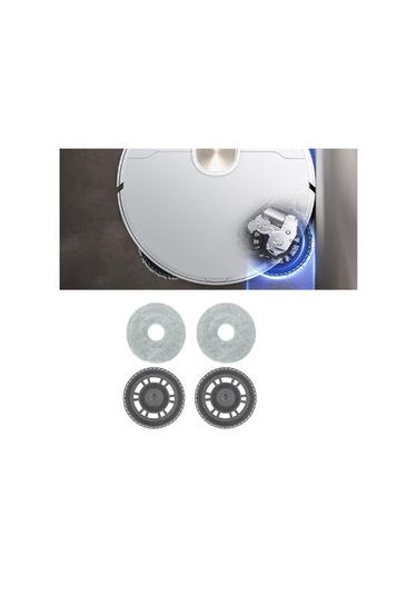 Xurunkeji Dreame L20 Ultra/x20 Pro/xiaomi Mijia M30s Robot Süpürge Paspas Tahtası Temizleyici Paspas Seti İçin 2 Paspas Tutucu Ve 2 Bez