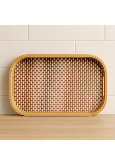 Dekorasyaa Bambu Dikdörtgen Tepsi 40cm X 28cm X 5cm Bambu
