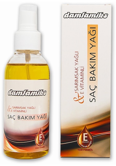 Damlamiks Sarımsak Yağlı ve E Vitaminli Saç Bakım Yağı 150 ML