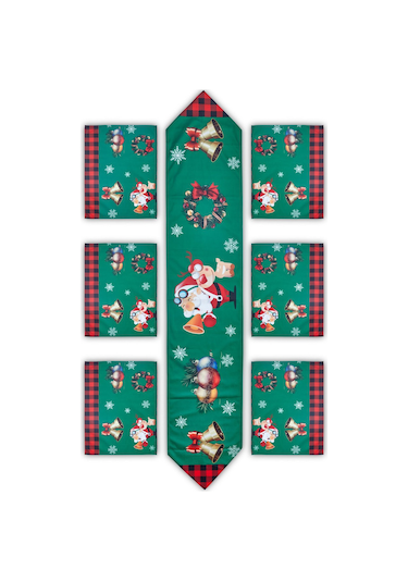 Waldern Premium Collection Runner Set 6+1 Yılbaşı Sofra Dekorasyon Standart
