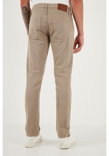 Buratti Pamuklu Regular Fit Normal Bel Boru Paça Jeans Erkek Kot Pantolon 2211C40Parma Bej