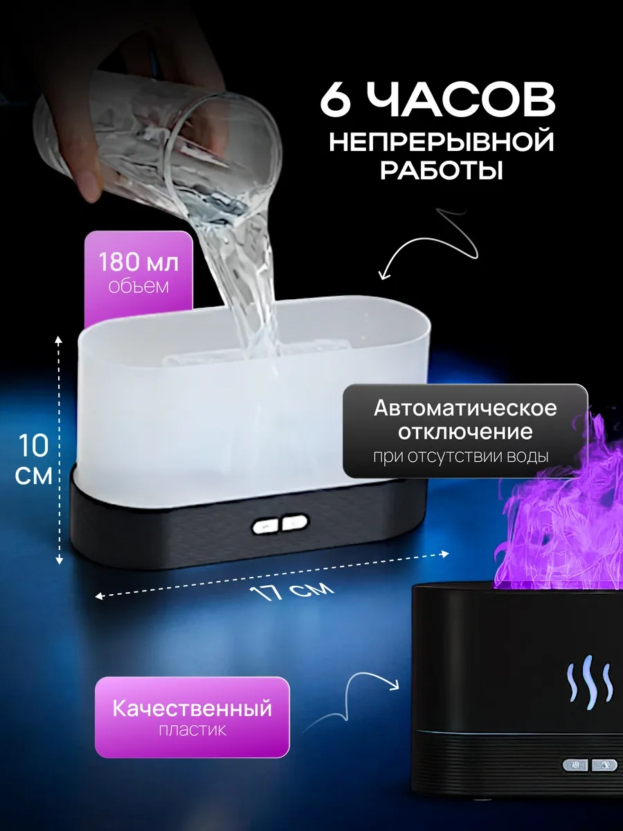 Kvolt Ev İçin Hava Nemlendirici Gece Lambası  274656593 Siyah