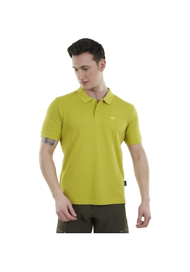 Alpinist Edge Erkek Polo T-shirt Lime 001