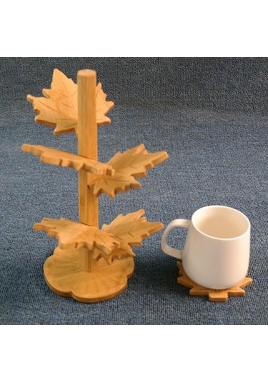 Suntek 6 Parça Güz Yaprakları Bardak Restoran Buzdolabı Yemek Ağaç Şeklinde S Diğer