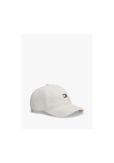 Tommy Hilfiger Kadın Tjw Heritage Plaque Cap-13523 Antik Beyaz