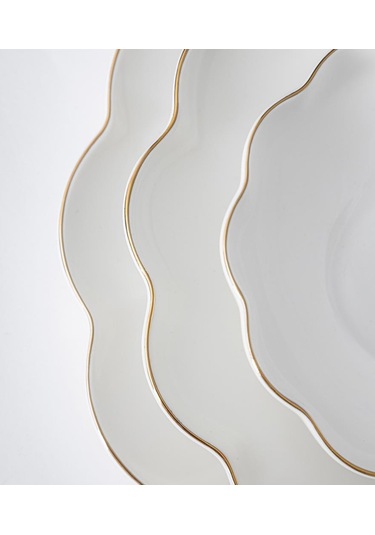 Maxx Doria Livia Gold 12 Kişilik 58 Parça Yemek Takımı Pa2093 Beyaz - Gold