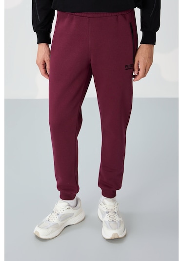 Tommy Life Cesar Erguvan Cepli Şardonlu Erkek Eşofman Alt - 84929 Mor
