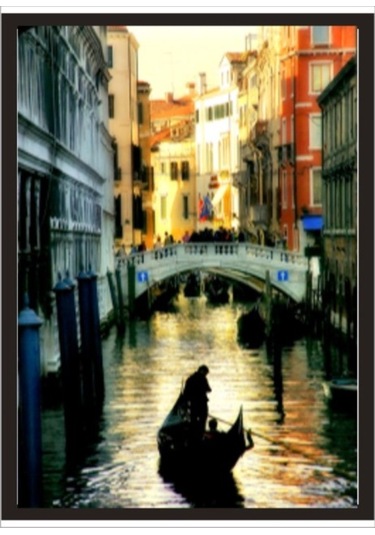 70X100Cm Venedik Köprü Poster