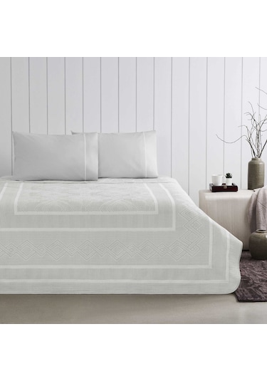 Taç Jakar Anette Çift Kişilik Pike Takımı Gri 000000001000047208 Gri