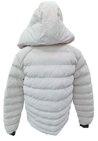 Kız Çocuk /erkek Çocuk Kapüşonu Çıkabilen İçi Peluş Astarlı Fermuar Cepli Krem Renk Mont Krem