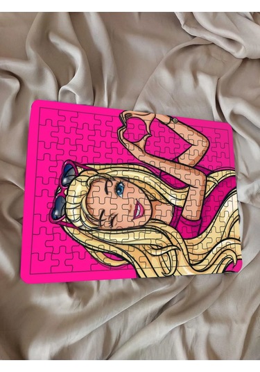 Çocuk Puzzle Ahşap Barbie 2 108 Parça